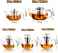 Tea Pot for Stove, 20 oz Stovetop Clear Glass Teapot with Infuser