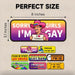 Rainbow Magnetic Bumper Sticker – Funny Reusable Car Magnet, 7.8 X 3.1 Inches, Automotive Exterior Accessory for Cars, Trucks and Refrigerator Decor