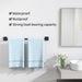 Towel Bar for Bathroom, 24" 2 Pack Wall Mounted Towel Rack, Black