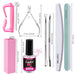 Nail Files and Buffers, Manicure Tools Nail Care Kit with Nail File, Nail Buffer Block, Cuticle Care for Women with Nipp