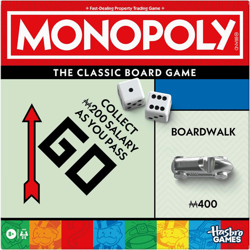 Board Game | Classic Game with Storage Tray and Larger Tokens | Ages 8+ | 2 to 6 Players | Family Games for Kids and Adu