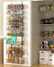 9-Tier Over The Door Pantry Organizer, Pantry Organization and Storage, Black Hanging Basket Wall Spice Rack Seasoning S