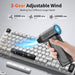 Compressed Air Duster,130000RPM Super Power Cordless Air Duster,Rechargeable Brushless Blower,3 Gear Adjustable Blower w