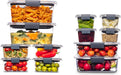 Brilliance BPA-Free Food Storage Container Set with Airtight Lids, 5-Pack (3.2 Cup) - Perfect for Lunch, Meal Prep, and Leftovers