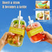Touch-Free Ice Cube Bottle with Storage Bin