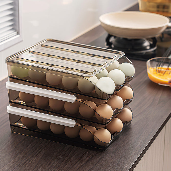 Double-Layer Rolling Egg Organizer