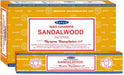 Sandalwood Incense Sticks – 12 Box Value Pack – Hand-Rolled in India – Calming & Earthy Aroma