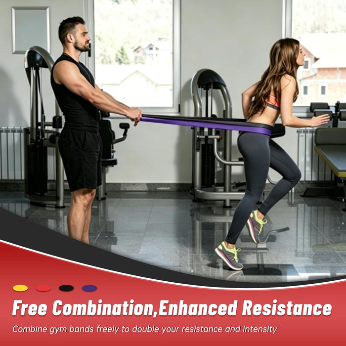 4-Level Resistance Bands for Working Out, Pull Up Assistance Bands