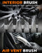 Windshield Cleaner Tool, 18Pcs Car Interior Cleaning Kit with Detail Brush
