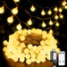 100 LED Globe String Lights Indoor Bedroom, 33ft Fairy Lights