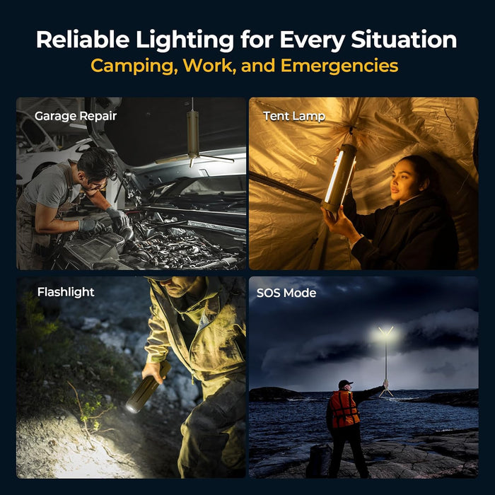 Telescopic Camping Light CL04, 15600mAh Camp Lantern Rechargeable