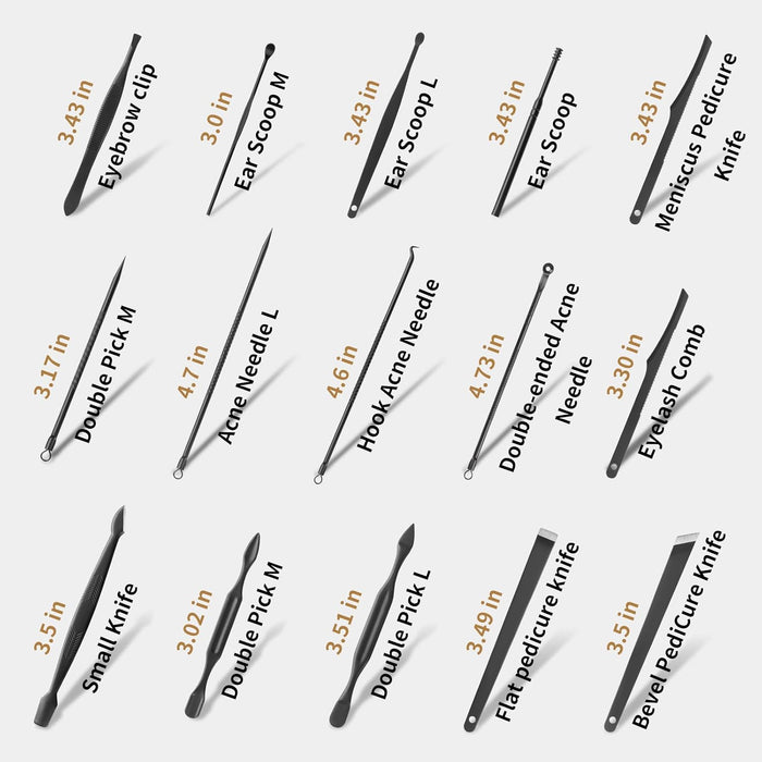 Nail Clippers Set Manicure Pedicure Kit, 26-Piece Stainless Steel