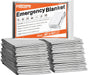6 Pack Emergency Mylar Blanket, Emergency Blanket Space Blanket Survival Rescue Insulating Reflective foil kit Outdoors Hiking Camping Blanket Perfect for Outdoors, Hiking, Camping Survival