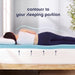 1.5 Inch Ventilated Memory Foam Mattress Topper, Cooling Gel Infusion, CertiPUR-US Certified, Dorm Essentials, Full