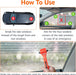 Emergency Escape Tool, Window Breaker and Seatbelt Cutter, Car Safety Hammer with Protective Bracket, Bright Orange, 2 P