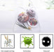 (6 Pack) Pop-Up Outside Picnic Mesh Food Covers Tent Umbrella for Outdoors and Camping Food Net Cover Keep Out Flies Mos