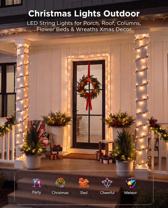 Christmas Lights Outdoor 100 Count 20Ft String Lights for Indoor