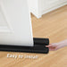 Under Door Draft Stopper for Bottom of Doors 38" Black