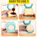 Uncrustable Sandwich Maker, Sandwich Pocket Circle Shape Cutter & Sealer for Kids Breakfast and Lunchboxes, Light Blue, 3.7Inch