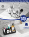 Bathroom Counter Organizer and Storage, 7 Slots Detachable Toothbrush Holders for Bathrooms, Anti-Slip Electric Toothbru