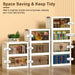 Three-Piece Rolling Foldable Storage Bins