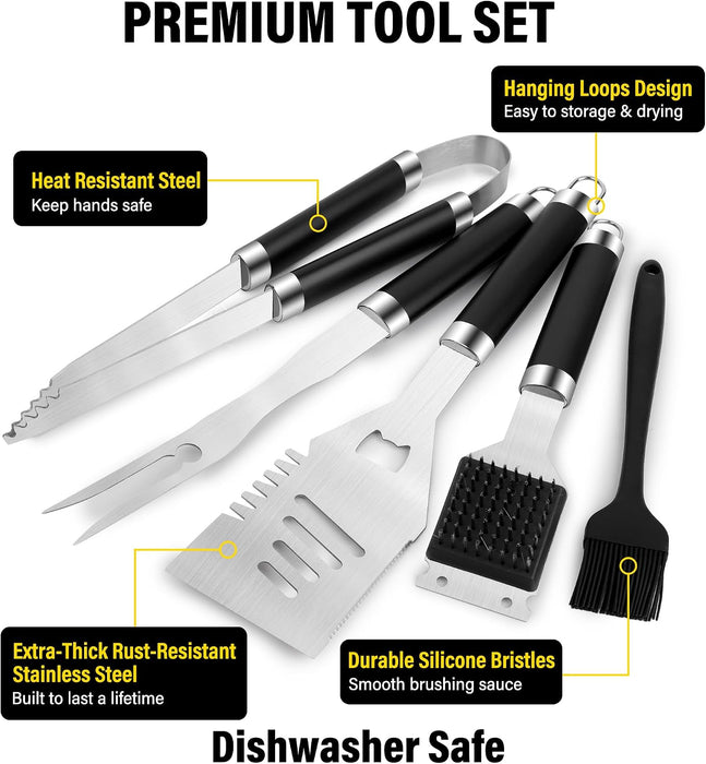 Grill Set, Grill Tools for Outdoor Grill Utensils Set BBQ Accessories