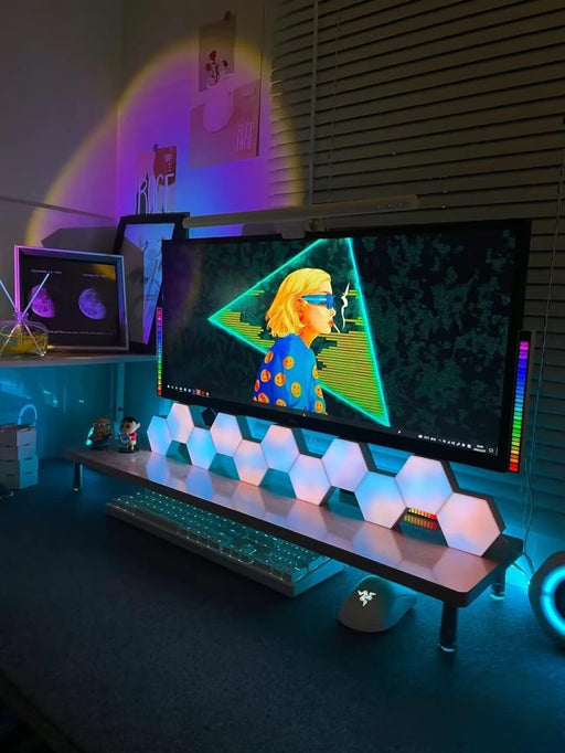 Hexagon Light Panels with Remote, 13 Colors, 6 Pack