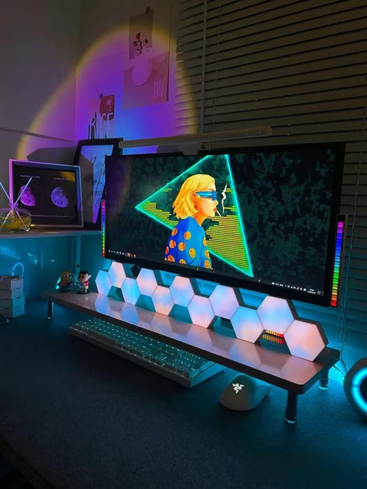 Hexagon Light Panels with Remote, 13 Colors, 6 Pack