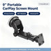 17.2 mm Dashboard & Windshield Suction-Cup Monitor Mount — 360° Rotating