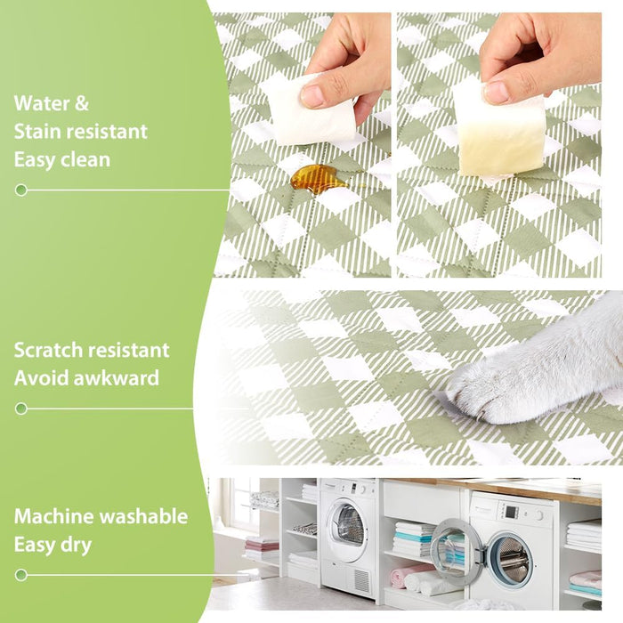 Extra Large Picnic Outdoor Blanket, 80''x80'' Waterproof Foldable Blankets Gingham Picnic Mat for Beach, Camping Grass L