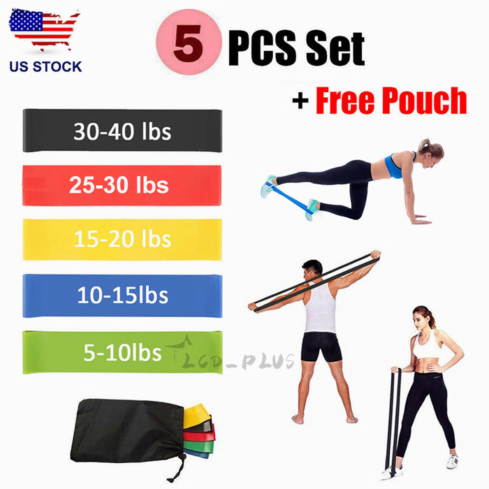 Five-Piece Loop Resistance Band Set
