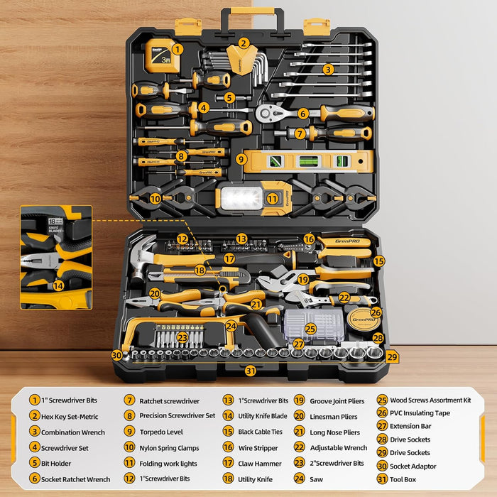 239PCS Tool Set Tool Box Multi Car Mechanic Tool Kit for Home