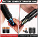 Fuel Transfer Pump Battery Powered - Portable Gas Pump With Nozzle - Orange