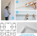 Pre-Cut Wall Molding Set, Ready-to-Assemble Panels, 3 Top 3 Bottom