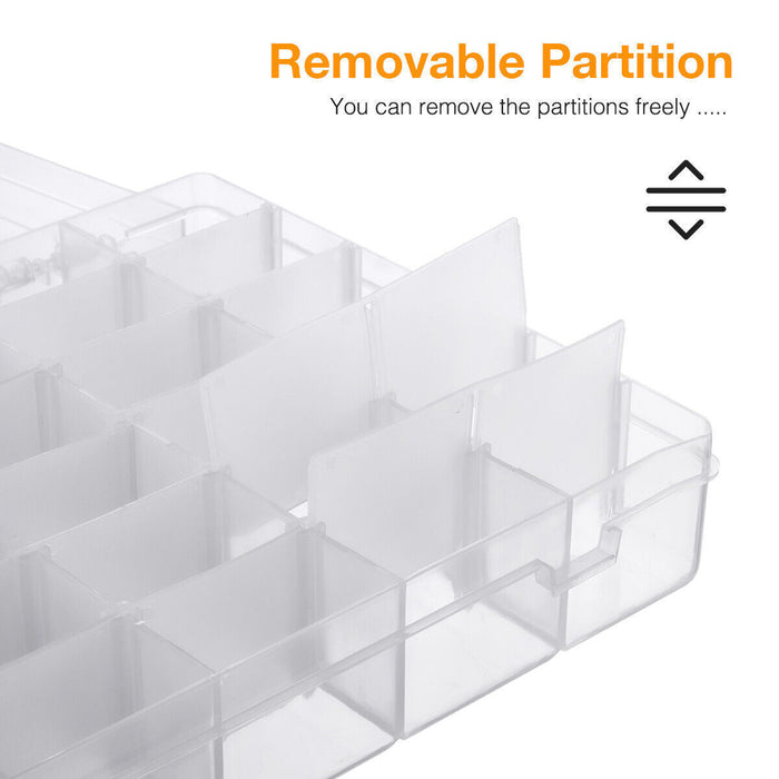 Four-Pack 36-Compartment Craft Storage Boxes