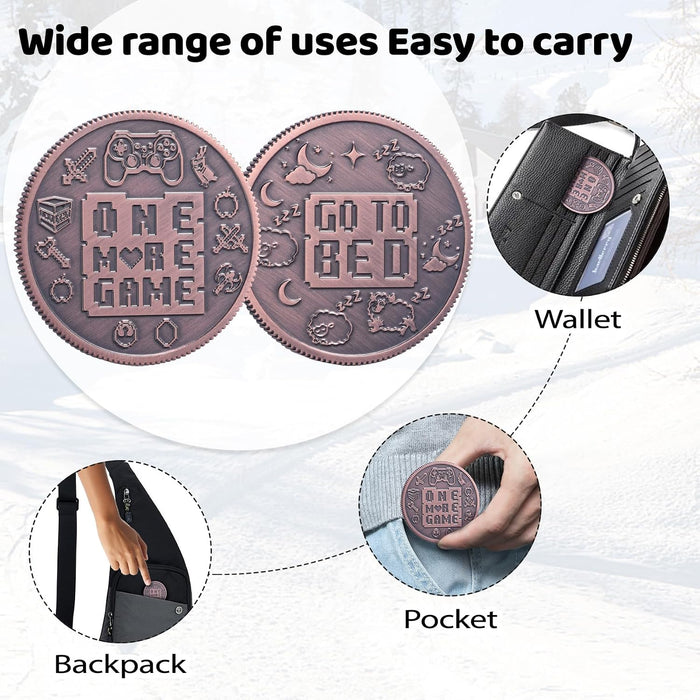 Ultimate Gamer Gift for Men - Double Sided Decision Maker Coin for Boyfriend, Husband & Gamers | Stress-Relieving Gaming