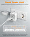 European Travel Plug Adapter 2 Pack, Type C Plug