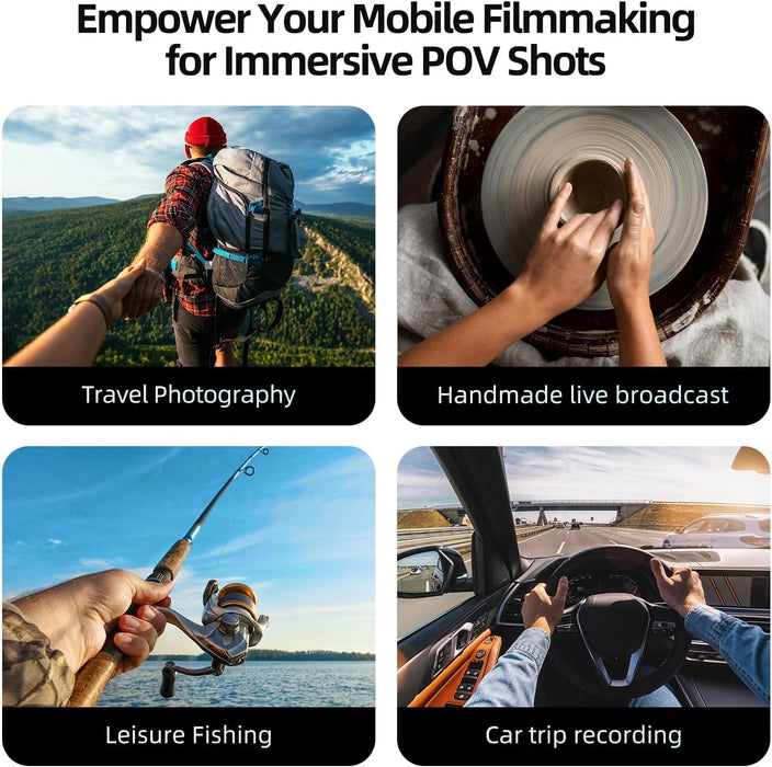 Magnetic Neck Mount for Phones, Neck Phone Holder POV/Vlog Mount