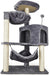 Cat Tree with Cat Condo and Big Hammock, Grey