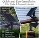 Ambience Pro Solar Powered Outdoor String Lights -27 ft Commercial Grade Waterproof Edison Patio Lights, Shatterproof LE