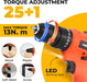 152 Piece Basic Tool Set, Portable Tool Box with 12V Cordless Drill, Home Repair Hand Tool Kit, General Household Drill 