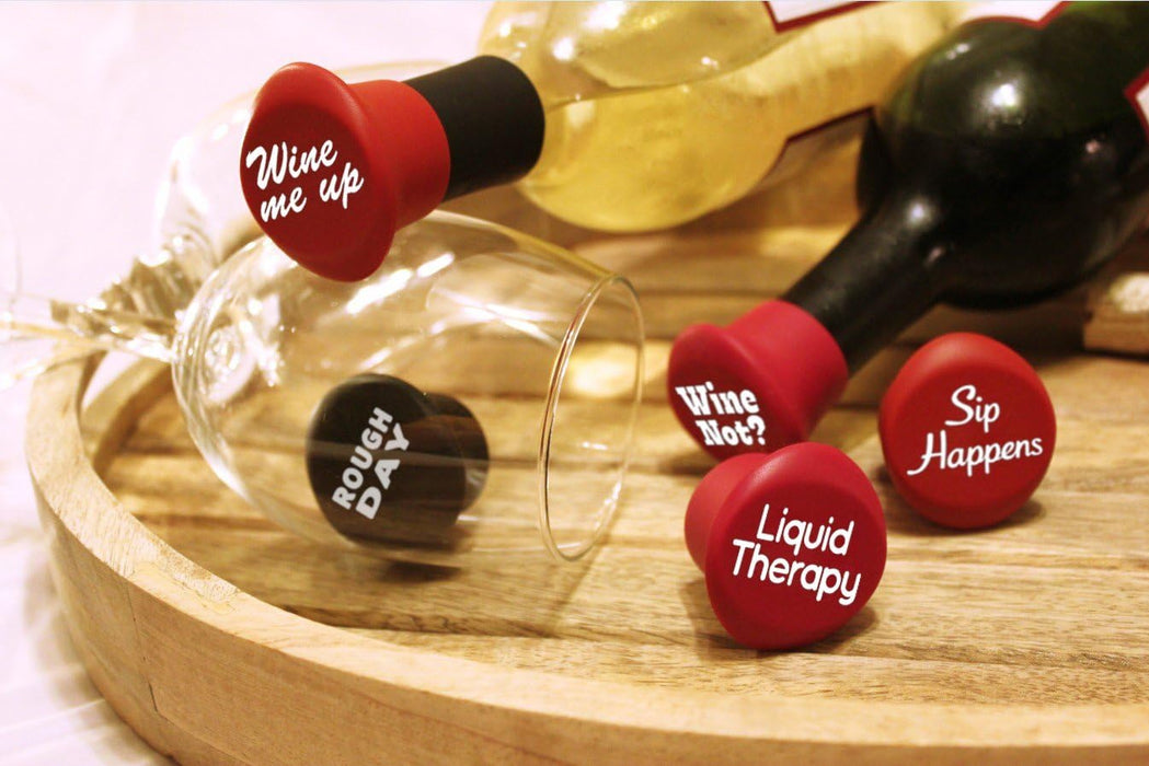 Vinakas Funny Wine Stoppers – Wine Gifts for Women & Men, Wine Accessories