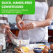 Kitchen Conversion Chart Magnet 1pc - Baking Supplies & Accessories - 6” x 8” Magnetic Kitchen Gadgets Measurement Conversion Chart for Cooking - Waterproof Baking Essentials, Cooking Gifts for Women