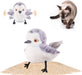 Cat Toys Flapping Bird (No Flying), Lifelike Sandpiper Chirp Tweet, Rechargeable Touch Activated Kitten Toy Interactive Cat Exercise Toys for All Breeds Cat Kicker Catnip Toys 4.0"