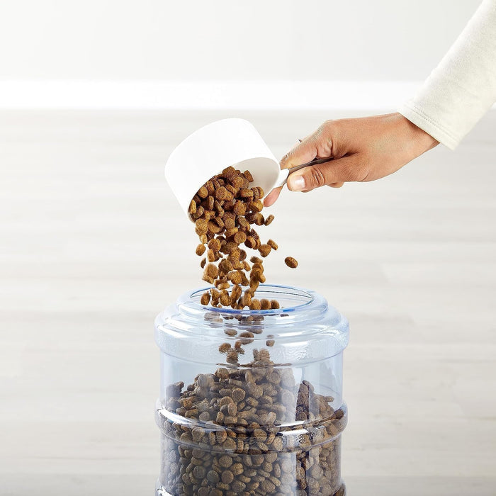 Gravity Pet Food Feeder for Dogs and Cats, Easy to Clean, Easy to Fill, Removable Lid, 152fl.oz Capacity, Small