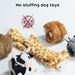 Dog Squeaky Toys, 5 PCS Crinkle Plush Dog Toys, No Stuffing Dog Toys for Small Medium Large Dogs, Stuffless Puppy Toys f