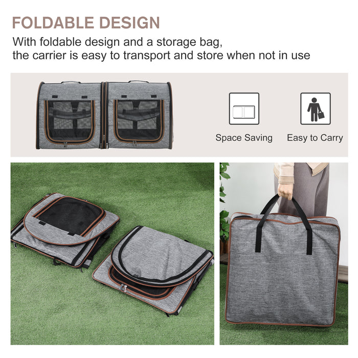 Two-Compartment Soft Pet Carrier