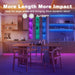 Led Strip Lights 200ft (2 Rolls of 100ft), Led Lights for Bedroom with App & Remote Control, 24V Led Lights Strip for Ro