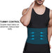 Mens Compression Shirt Slimming Shapewear Tank Top Workout Vest