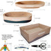 3-Piece Cat Scratcher Set, Oval Bowl Nest for Indoor Cats